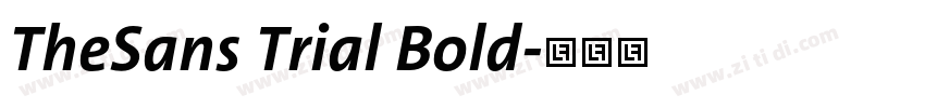 TheSans Trial Bold字体转换